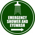 Emergency Show and Eyewash Right Sign