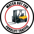 Color Watch Out For Forklift Traffic