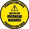 Over Head Hazards Sign