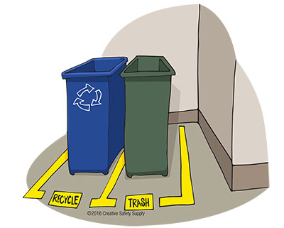 Floor Tape for 5S Visual Communication